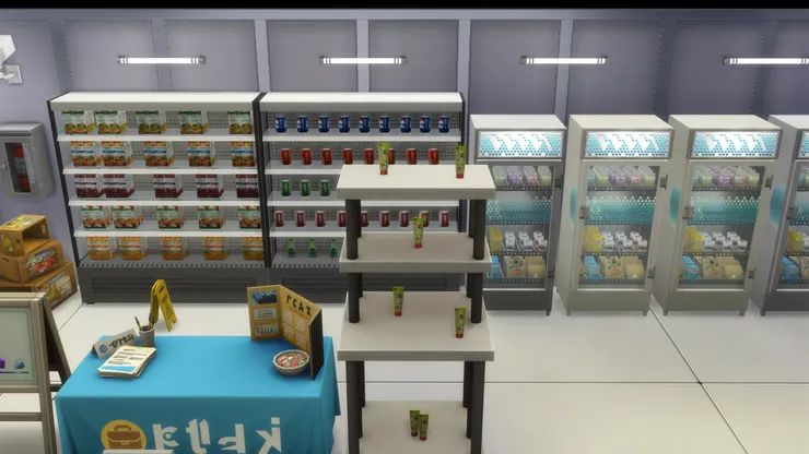 這個攤位實際上當然是沒有的，雪櫃也不是一下來便看到。