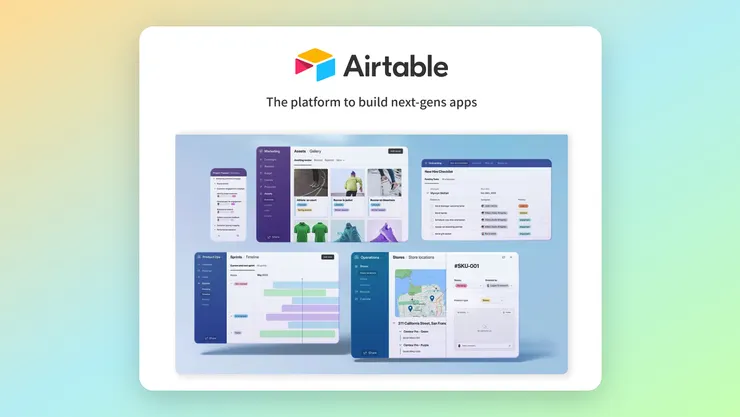 Airtable 資料管理工具示意