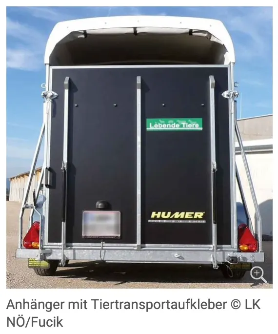 運輸動物用拖車