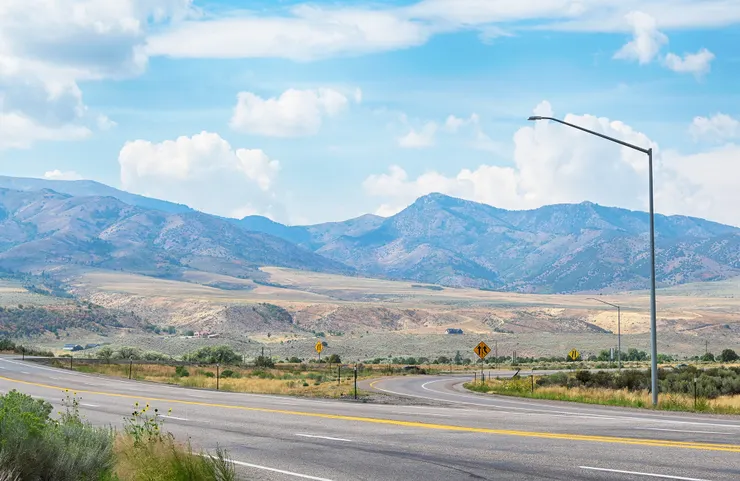 休息站遠處景色