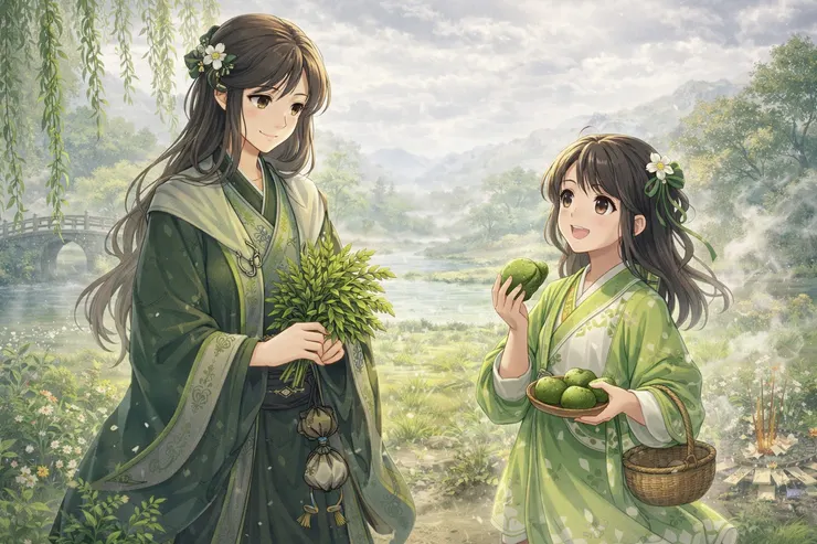 艾葉姐姐 與 青團妹妹 清明節氣藥伴