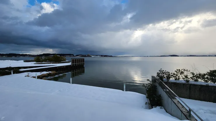 一望無際的柴山潟