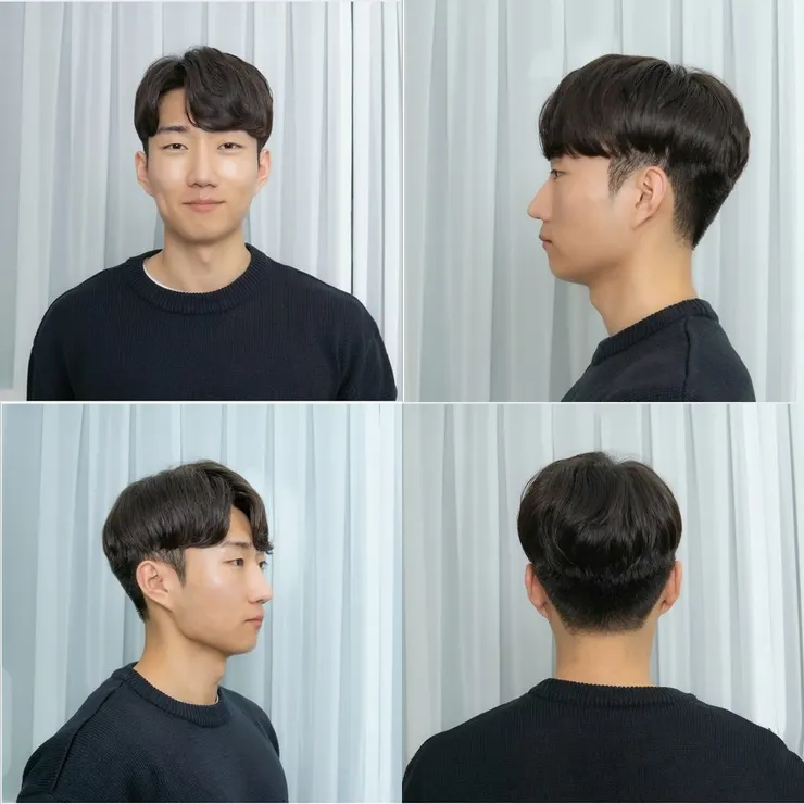 高雄男生燙髮推薦 VOSOHAIR 與 RAMHAIR：韓系燙髮實作，透過專業燙髮技術增加頂部蓬鬆度，有效修飾扁塌頭型與高額頭，打造質感型男輪廓。左營區與鼓山美術館區男士理髮首選!