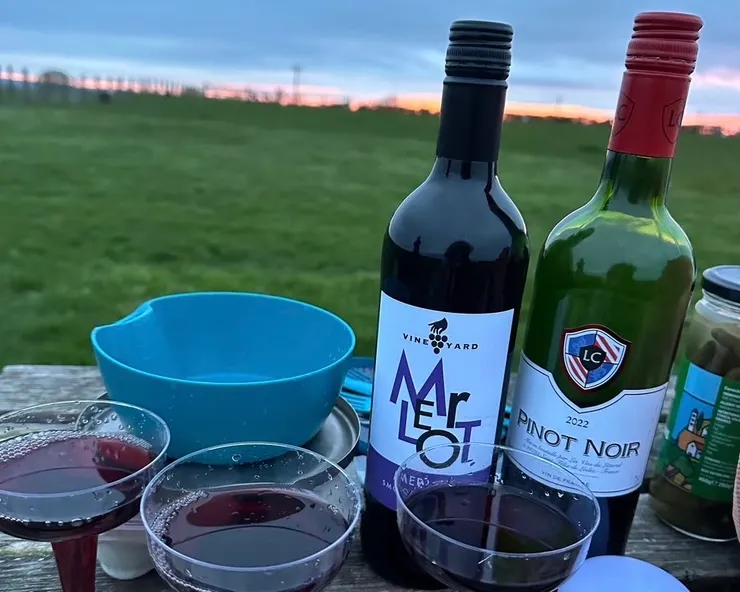 一望無際的晚霞很美