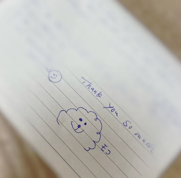 主人手繪的牠好傳神呀！