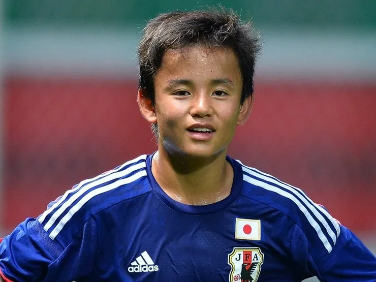 15歲的久保建英。圖片來源：日本足球聯賽官網（Jリーグ公式サイト）