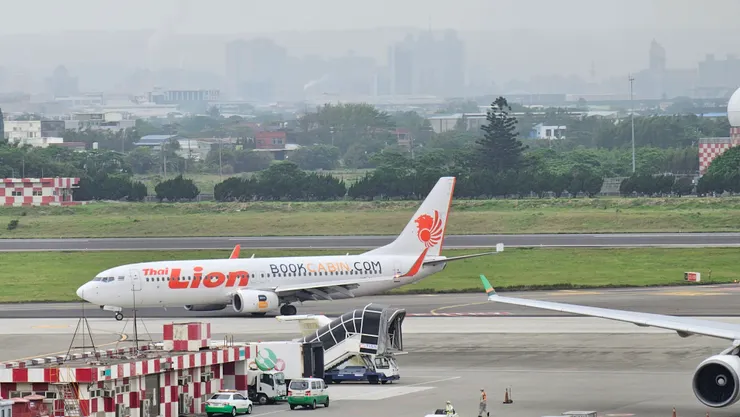 這是泰獅航的飛機!泰獅航也是廉價航空喔!