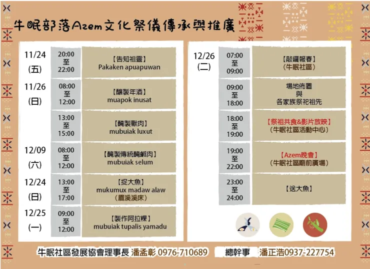 112/11/24(五)~112/12/26(二)活動流程