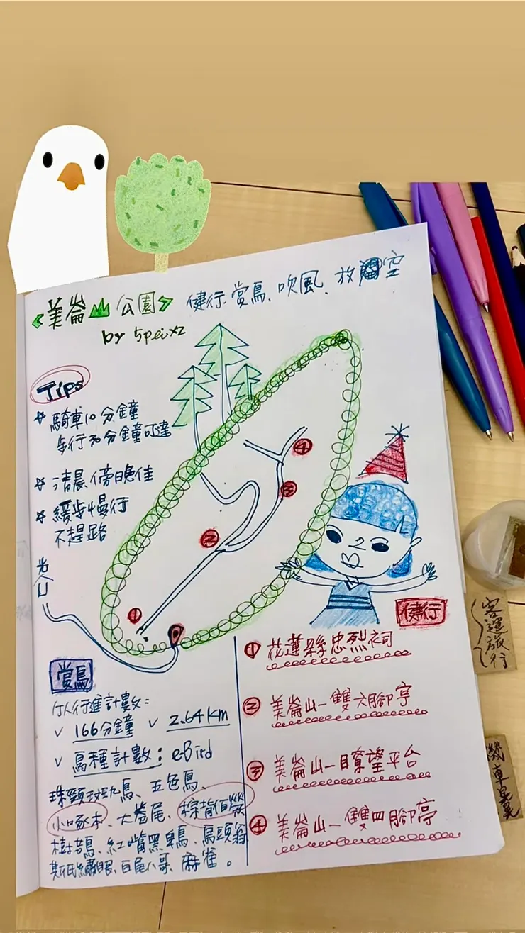 圖06 推薦旅客們有機會能爬上美崙山欣賞花蓮市區的山海之美