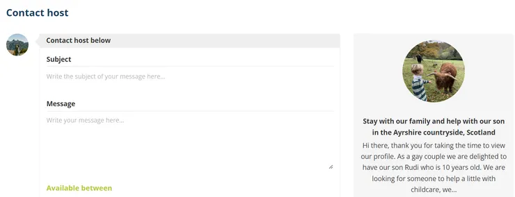 聯絡host要寫主旨讓我很困擾