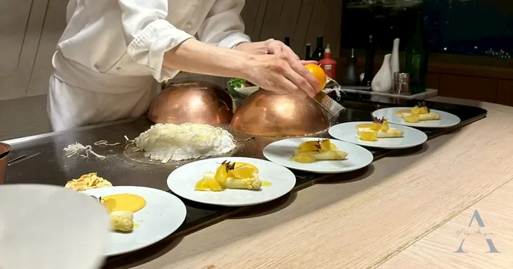 微風南山美食｜信義區景觀餐廳The Ukai Taipei 米其林一星鐵板燒