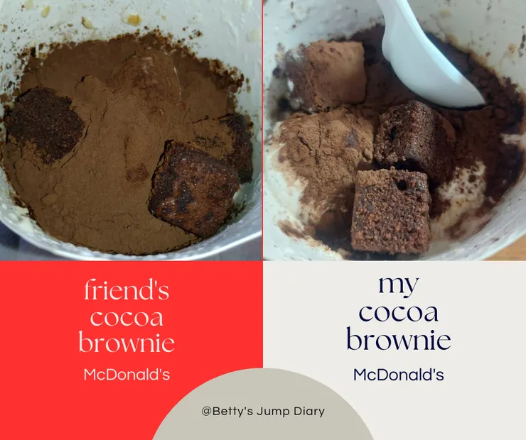 ▲可可布朗尼冰炫風/ 圖片來源:Betty's Jump Diary&Canva