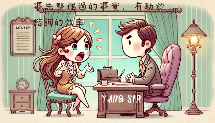 與律師諮詢時，過多的情緒是不必要的