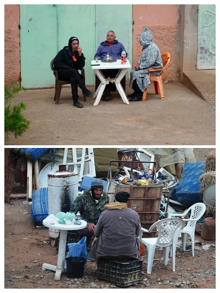 男人喝茶談論大事