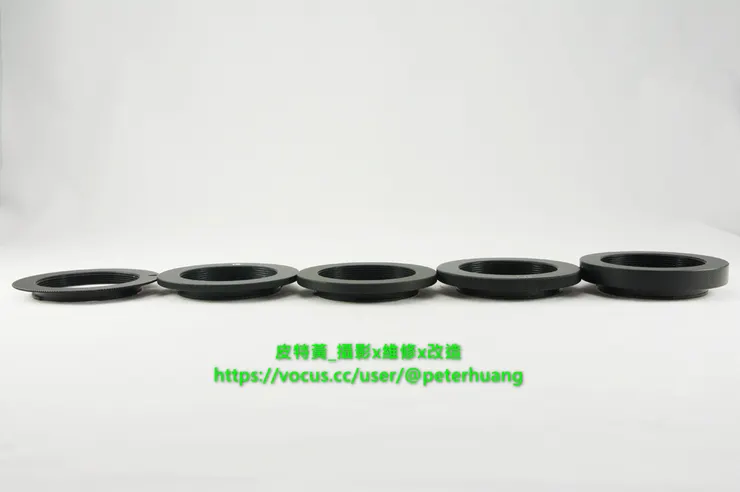 M42-NEX轉接環(有不同厚度，可用來對應或填充法蘭距空間)