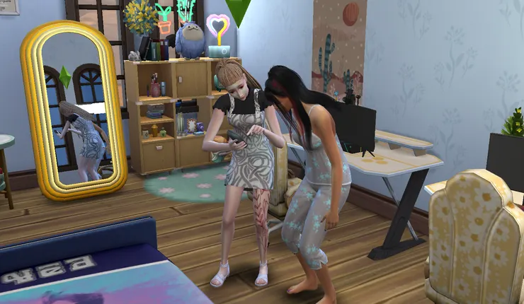 然後跟嫂嫂聊天~