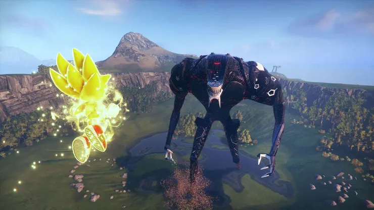 超級索尼克迎戰巨型 Boss，速度全開的音樂與戰鬥，氣氛來到最高點。