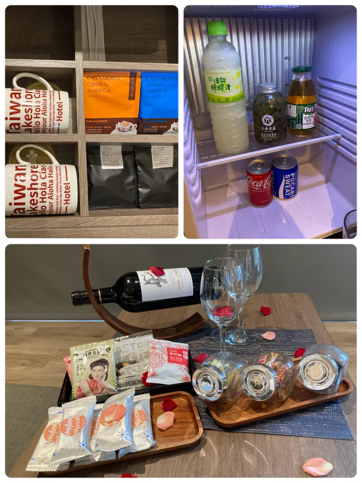 提供免費紅酒跟零食!