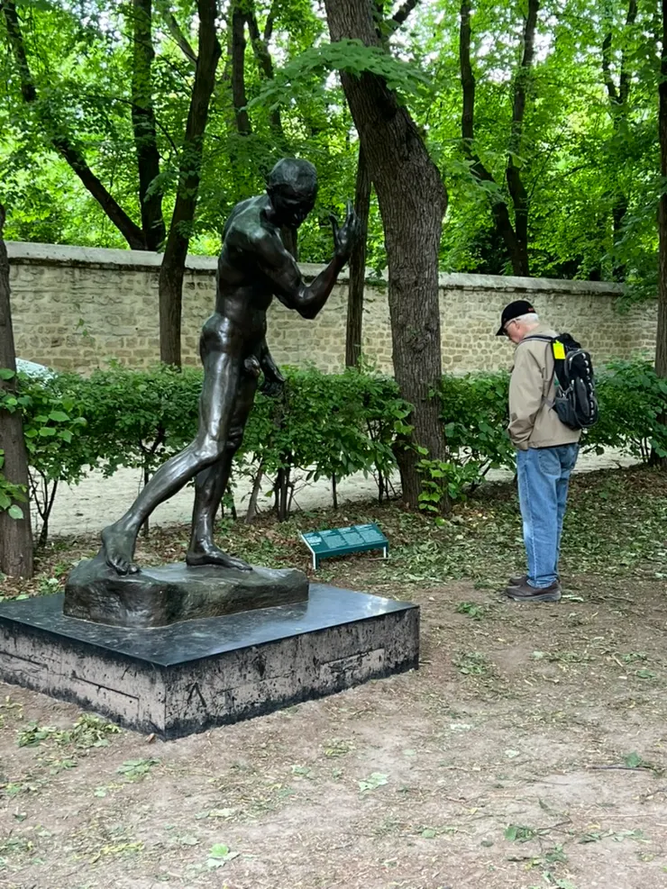 The sculpture garden at the Rodin Museum