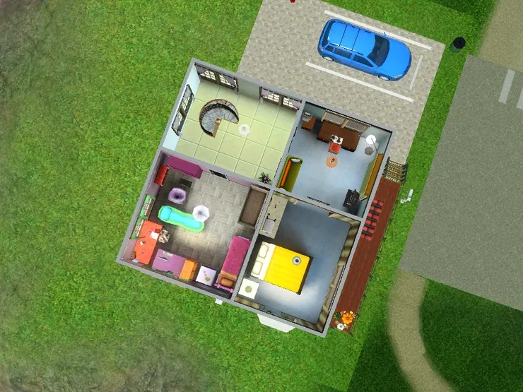 我們上二樓了。