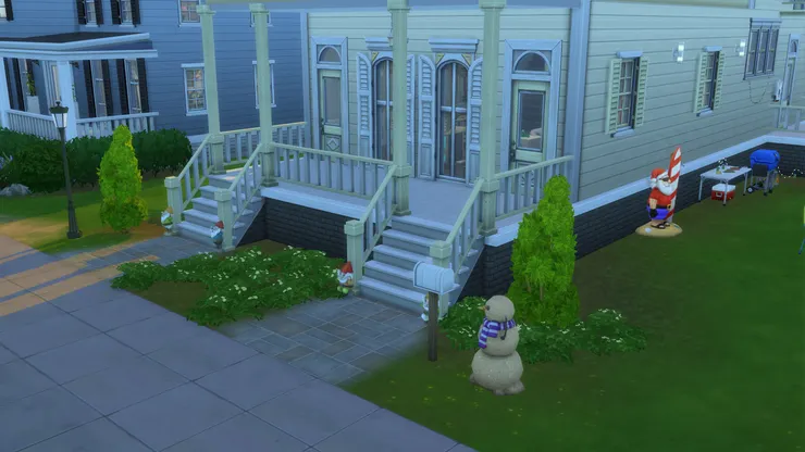 在門口已能看到很可愛的聖誕人物了。