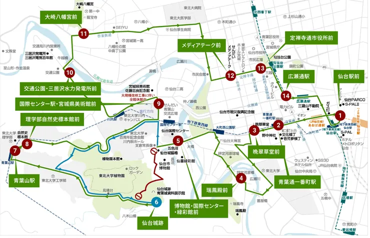 觀光巴士路線圖