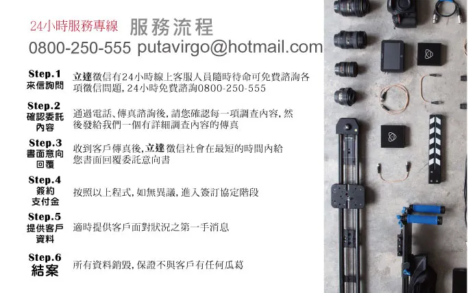 立達徵信社服務流程