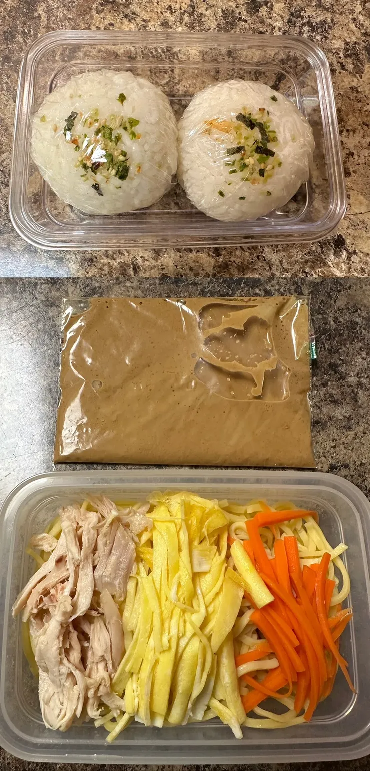 習慣三明治、漢堡當中餐的美國學校沒有微波爐,如果想幫小屁妹準備中式餐點,只能弄些飯糰、涼麵之類的(圖/躲貓貓)