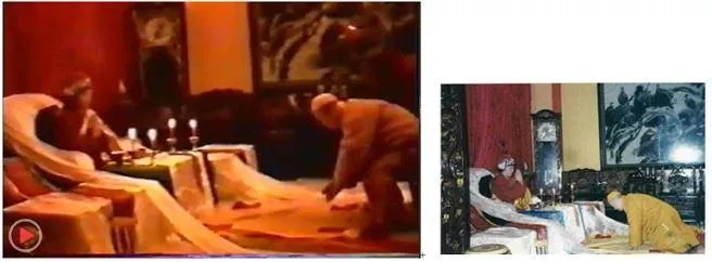 清定法師拜師。(圖片來源：朱世勇先生拍攝之錄影帶)