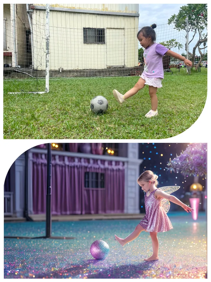 想像中的妳像小精靈一樣聰慧敏捷，但其實妳也只是個再平凡不過的三歲孩子。