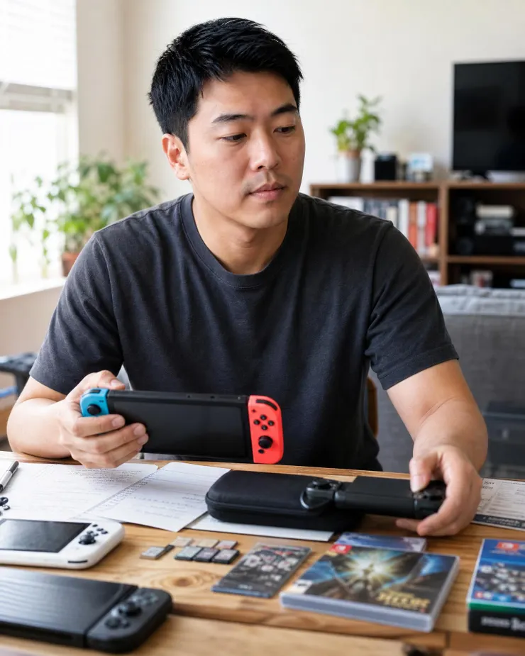 梁練偉整理 Switch 2 與掌機配件的選購比較桌面