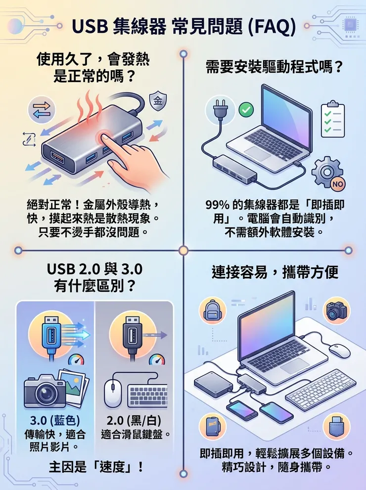 UsbHub集線器常見問題FAQ