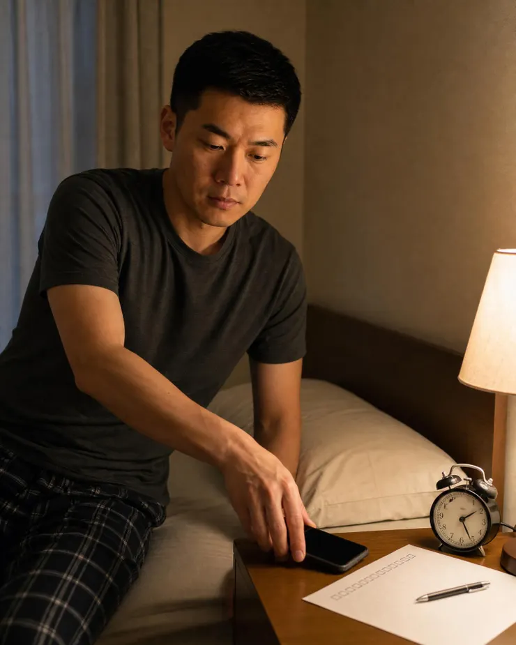 梁練偉示範睡前降低刺激與睡眠習慣檢查