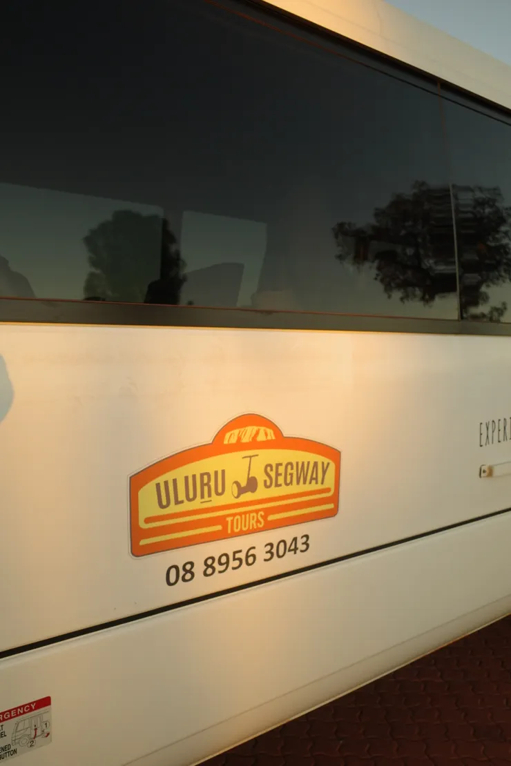 享用完早餐和欣賞完日出後，就出發要去玩segway嚕!!