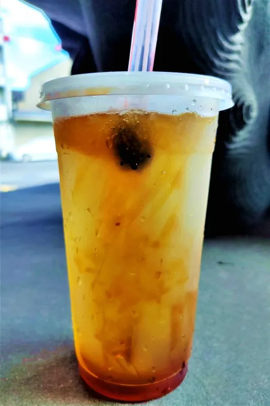 東北角的特色飲品-石花凍(仁和宮對面阿松檳榔賣的最好喝,感謝新伙伴冠吟請客)