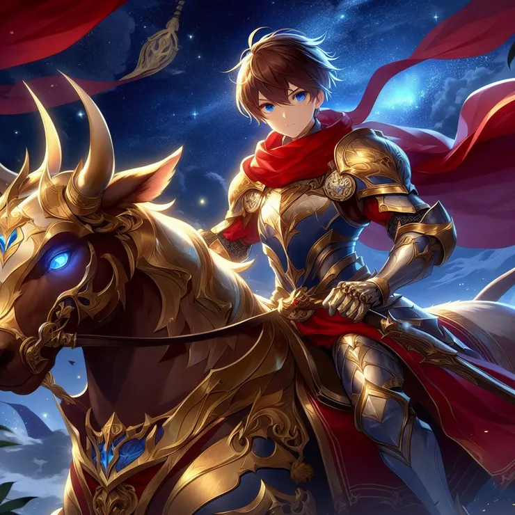 冰奧與他的座騎-黃金牛