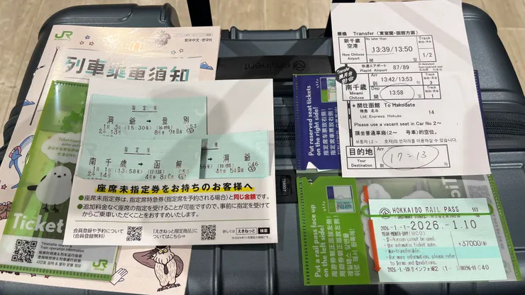 新千歲空港JR站領周遊券及預約的指定席