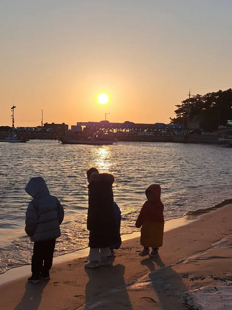 日落時分的仁川乙旺里