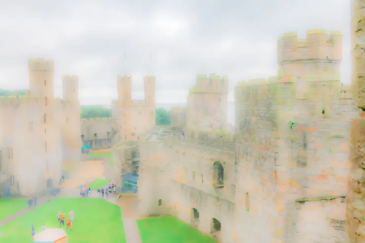 卡納芬城堡一景