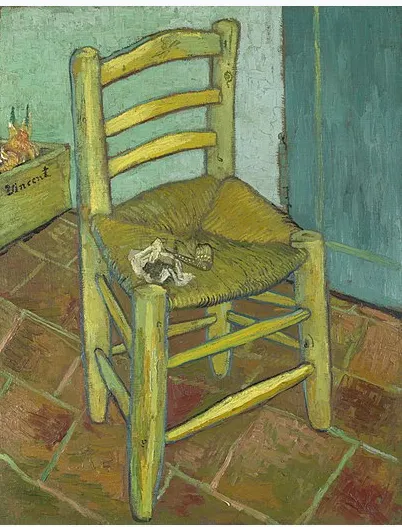 Van Gogh's Chair, by Vincent van Gogh, 1888