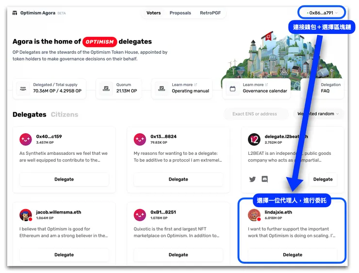 Optimism 委託治理