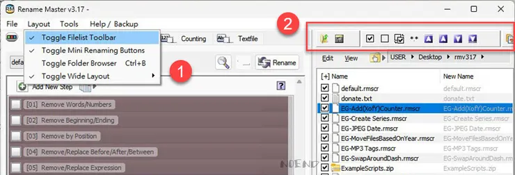 3-4 免費、免安裝批次更改檔案名稱Rename Master-07