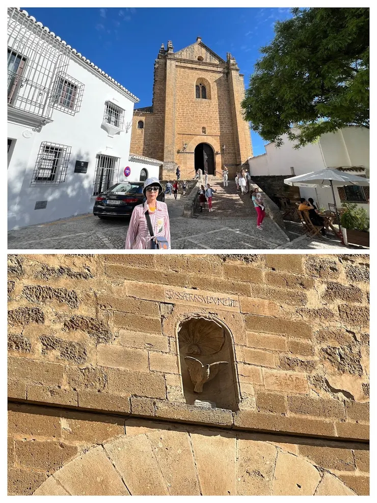 聖靈教堂是天主教君主征服隆達下令建造的第一座教堂，鴿子代表聖靈形象。