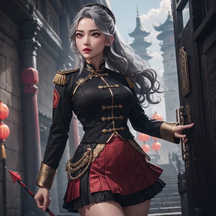 Ai所繪製的龐統人物想像圖-女性