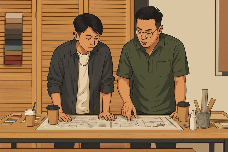 登入國土署「全國建築管理資訊系統入口網」→「證照與講習」→「公司/機構資料查詢」或「人員資料查詢」頁面，選擇「室內裝修業」，可查詢業者是否合法。