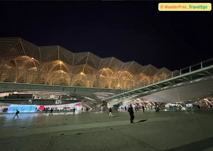 夜色下的里斯本Lisbon Oriente 車站