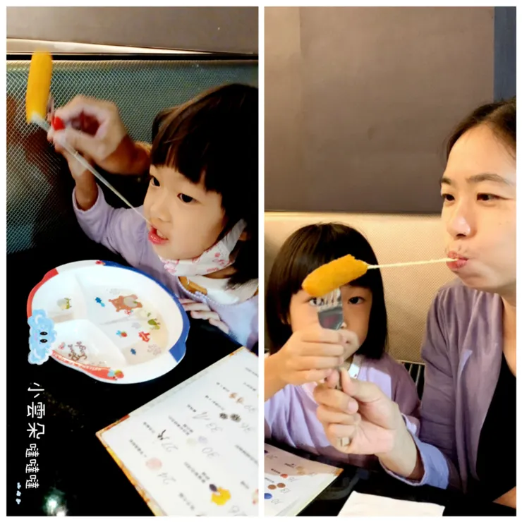 和女兒玩起起司拉拉的遊戲~