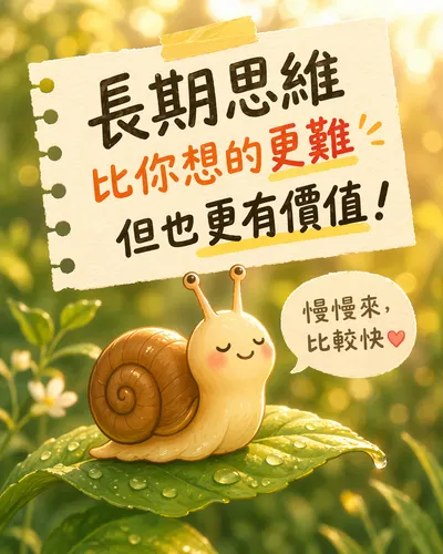 【長期思維，比你想的更難，但也更有價值】