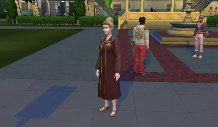 隔天~ 今天畢業了!! 穿一下畢業服~