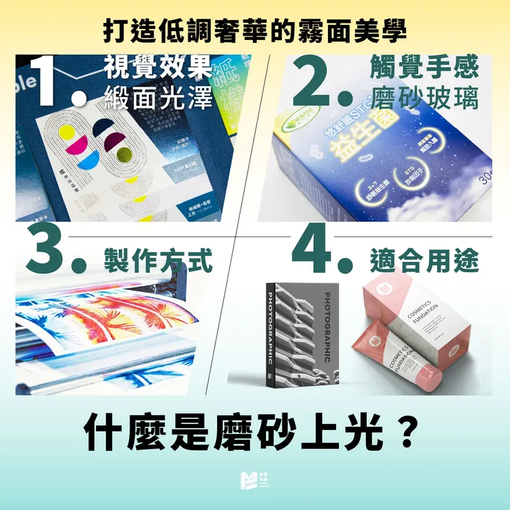 【磨砂上光vs互斥油】印刷後加工的質感關鍵，相似但不同！ - 什麼是磨砂上光